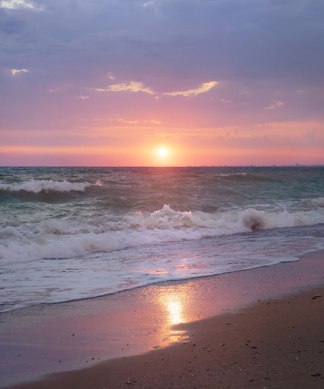 лето, закат, крым, черное море, море, шторм Море волнуется разphoto preview