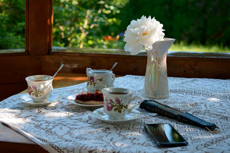 Чайный дачный натюрмортphoto preview