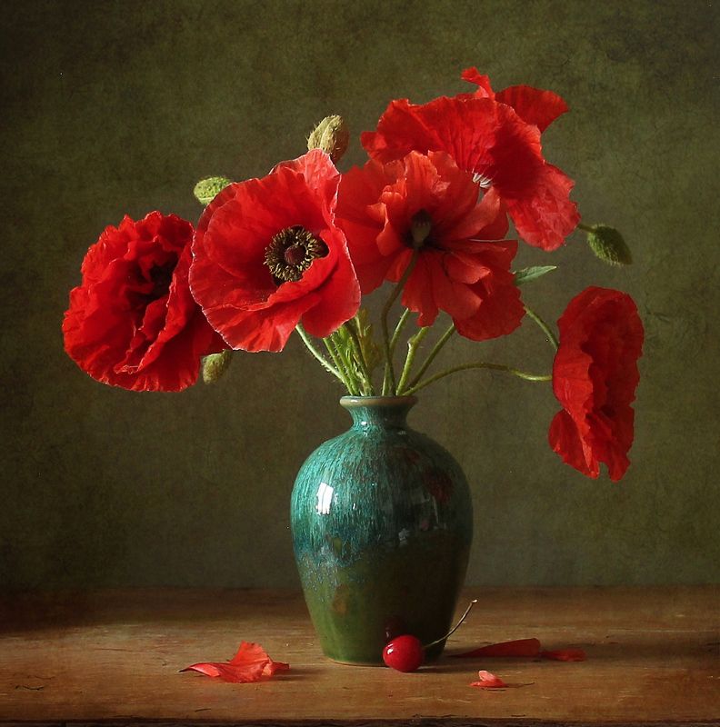 натюрморт, цветы, полевые цветы, лето, марина филатова, маки *** фото превью