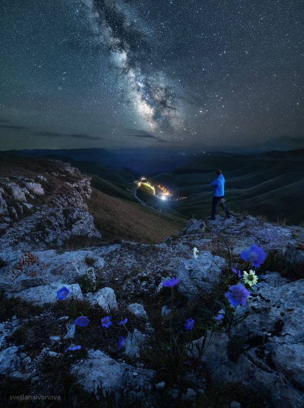 млечный путь, Кавказ, Эльбрус, Шаджамаз, звезды Млечный Путь: прогулка по звездному колесуphoto preview