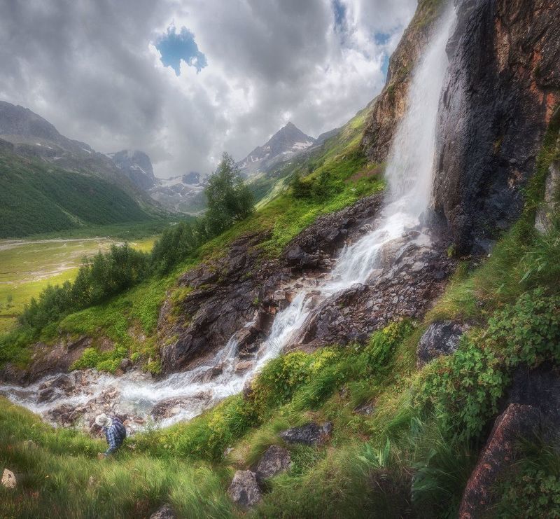 водопад, узункол, мырды Живопись Узункола.photo preview