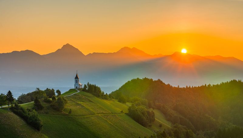 jamnik, slovenia, primoz, st.primoz, sunset, sunrise St. Primoz, Jamnikphoto preview