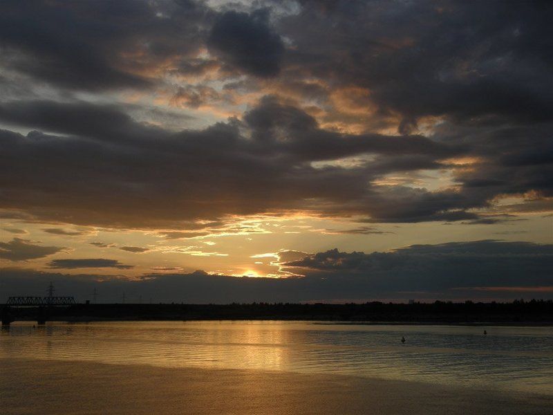 рассвет, лето, река Рассветphoto preview