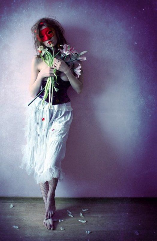 маска, корсет, лилии, маскарад, заражение, смерть, белое infected masqueradephoto preview