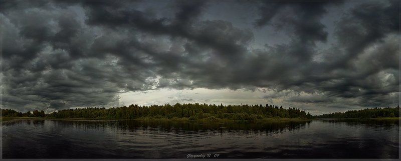 лето,кема,река,небо,панорама повторяя изгибыphoto preview