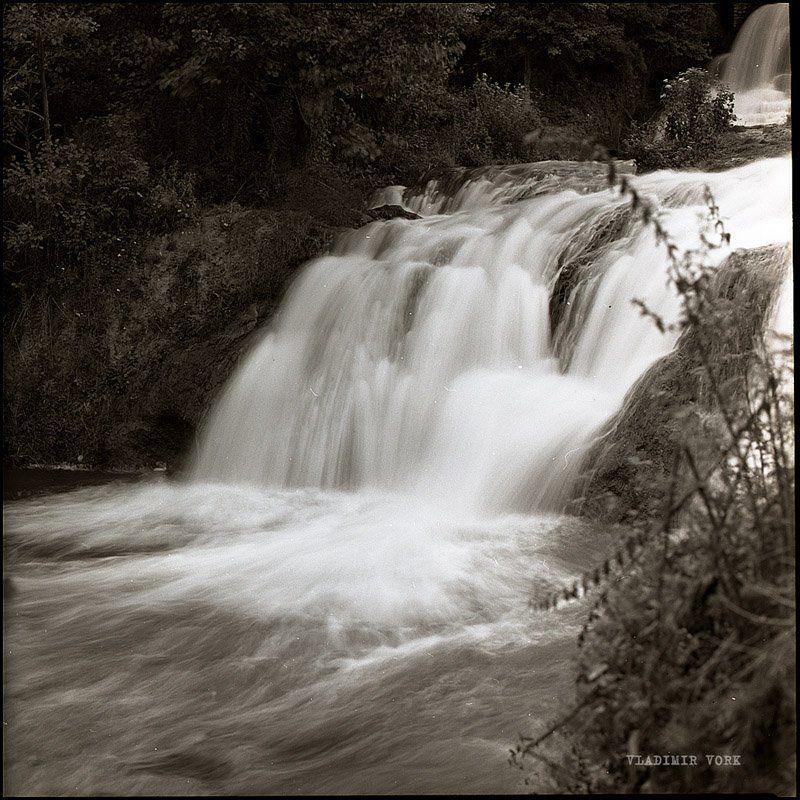 6x6, Art, b&w, black & white, Landscape, m-format, medium, Vladimirvork, вода, водопад, красноград czerwonogrod, wodospadphoto preview