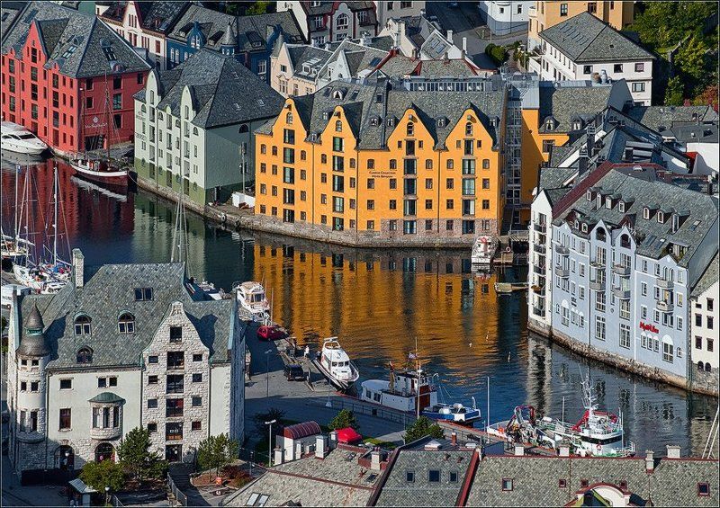 норвегия,игрушечный город,алесунд Игрушечный городphoto preview