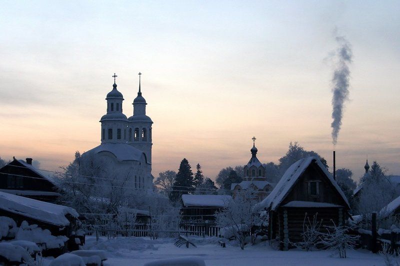 зима Вечерняяphoto preview