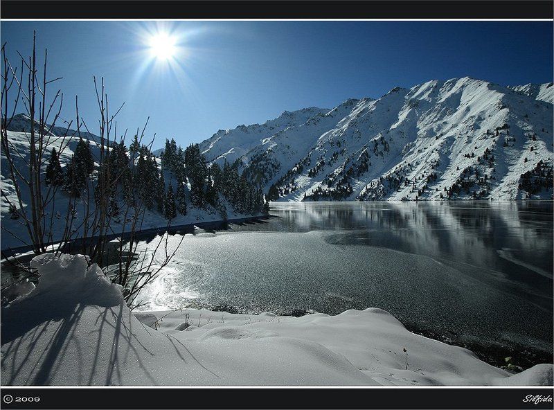 природа, озеро, зима Светит но не греет.photo preview