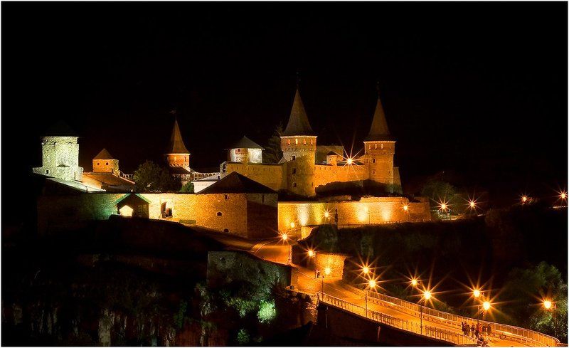 крепость, замок, каменец-подольский, ночь Старая крепостьphoto preview