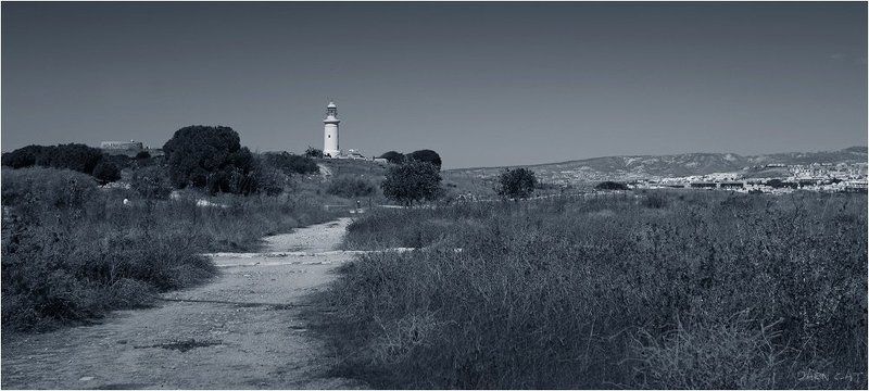 кипр, пафос, дорога, маяк, природа Дорога к маяку...photo preview