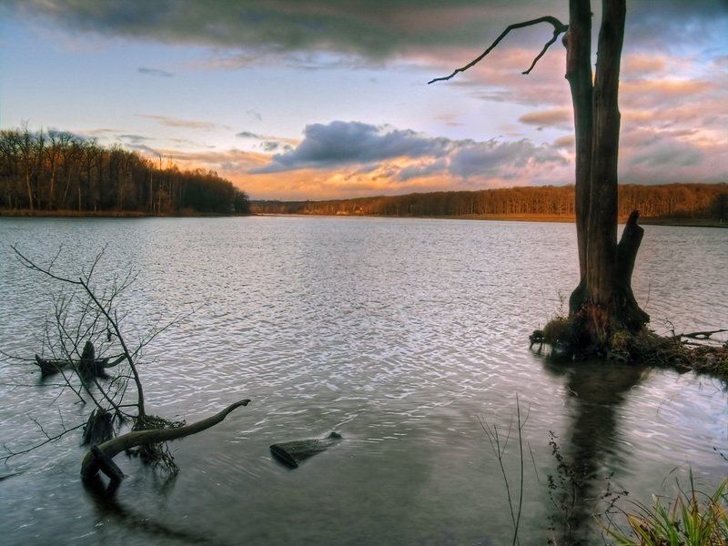 пейзаж, осень, закат, вода ***photo preview