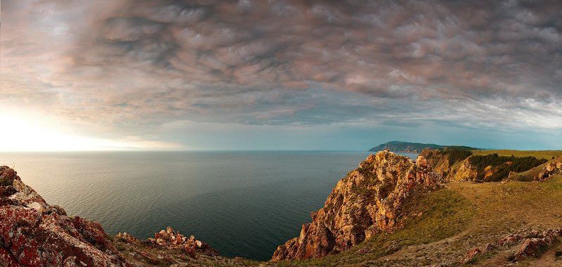 байкал, ольхон, рассвет Альвеолы легких Байкалаphoto preview