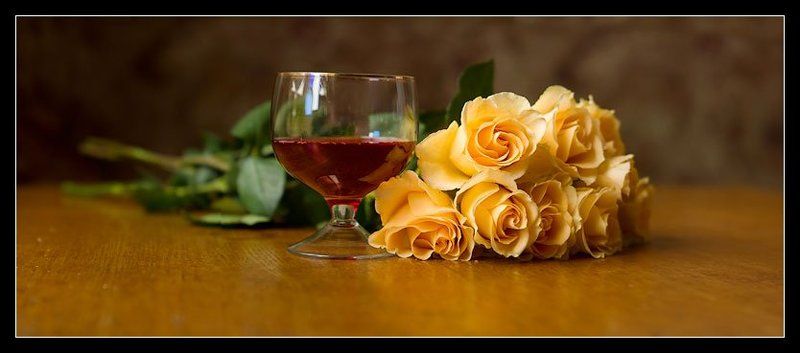 цветы, розы,вино Вечерphoto preview