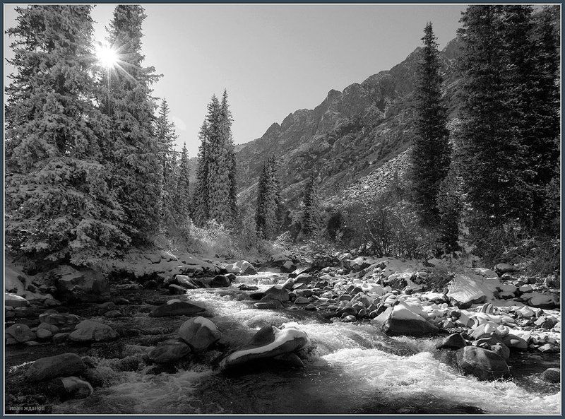 тянь-шань, ала-арча, горы, киргизия Ура!!! Зима пришла!!!photo preview