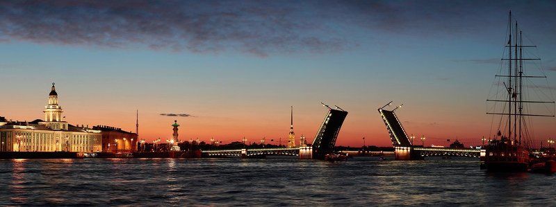 город, санкт-петербург, ночь, нева Классикаphoto preview