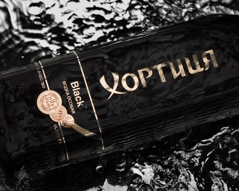 предметка, предметная фотография, рекламная фотография, студия, цвет, водка photo preview