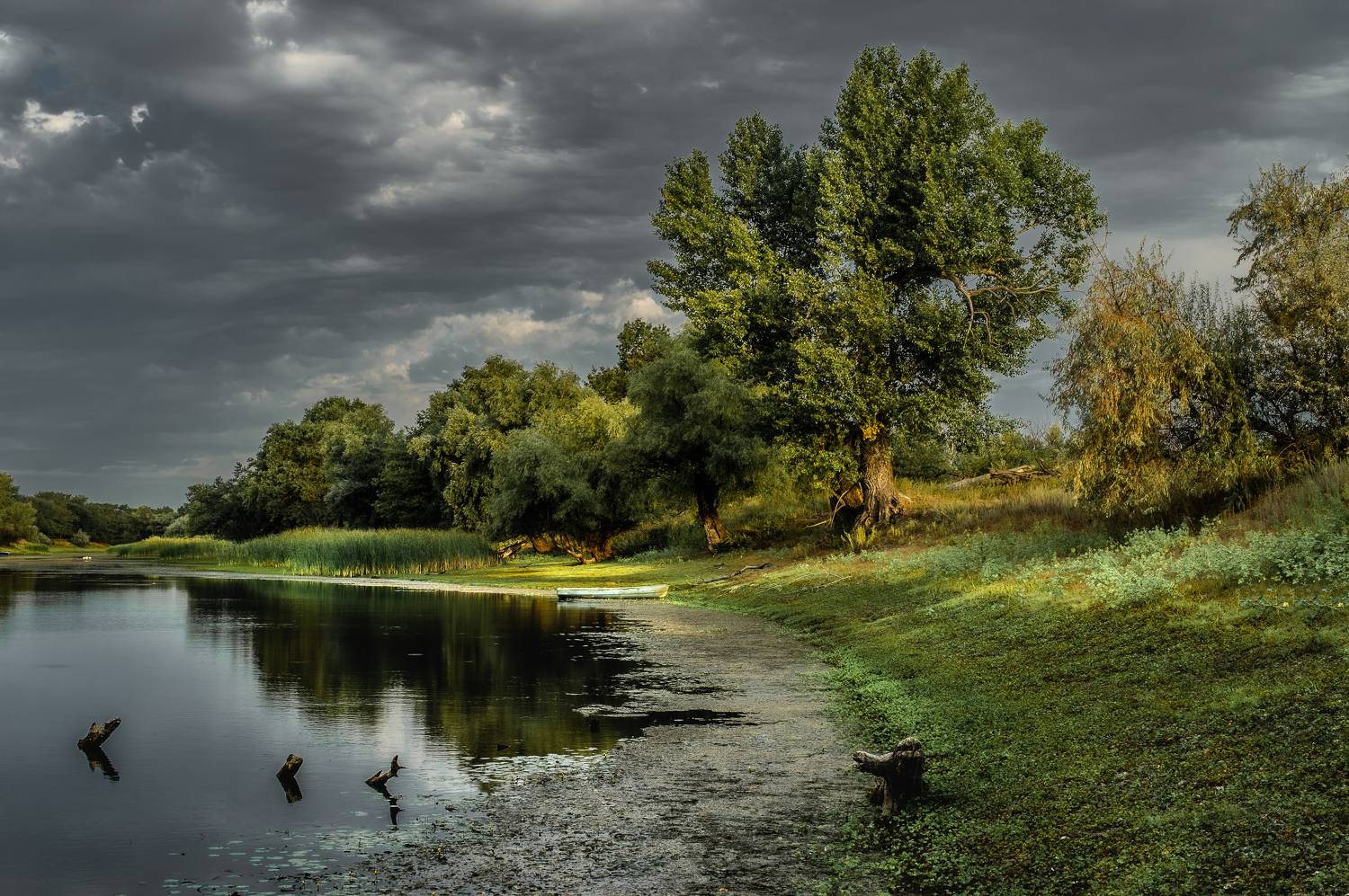 природа,пейзаж,озеро,утро,небо, Vasilev Roman