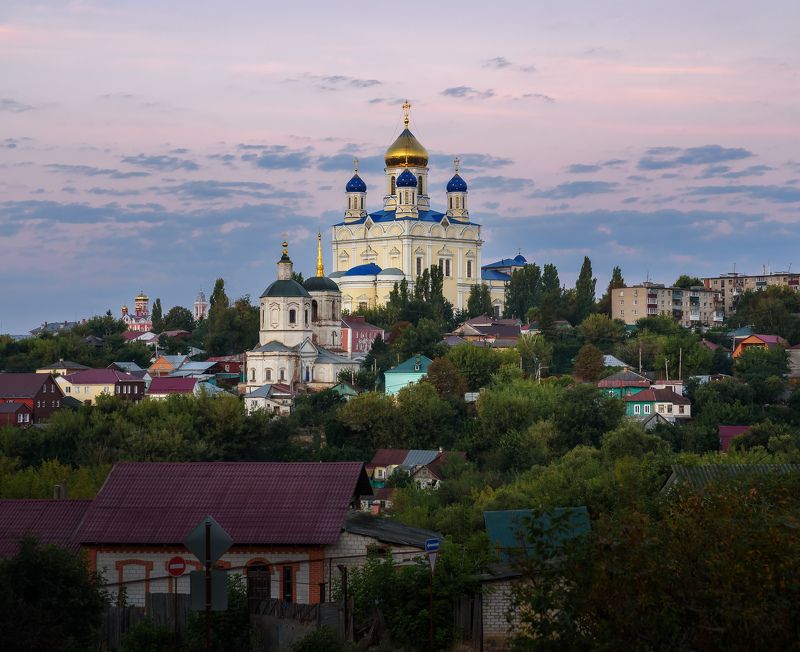 елец, утро, город, храм, храмы, рассвет, архитектура, липецкая область Утро в Ельцеphoto preview