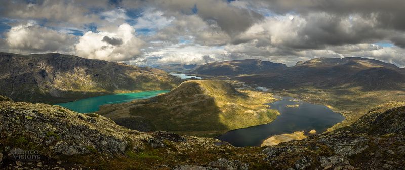 mountains,nature,landscape,panorama,panoramic,jotunheimen,norway Patches of Lightphoto preview