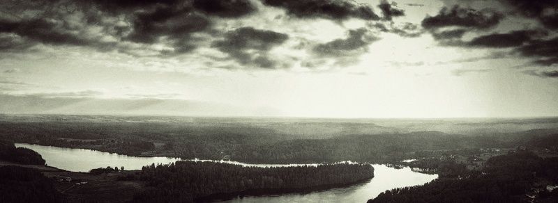 Омытый дождём берег птицами отпет.photo preview