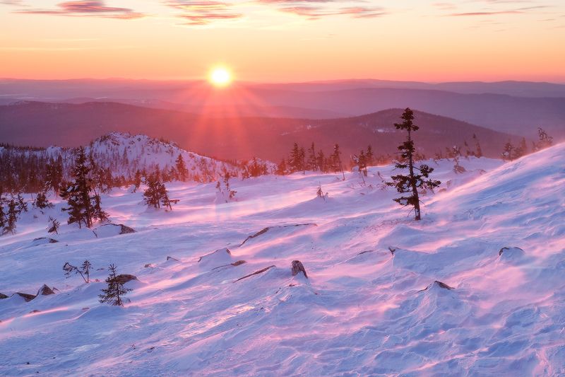 Таганай, г. Круглица закат на Круглицеphoto preview