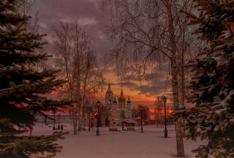 Город зажигает огни.photo preview