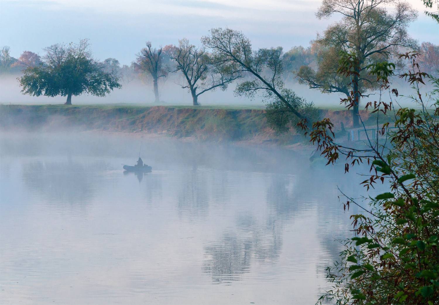 Сквозь утренний туман. Автор: Александр Березуцкий туман утро, Александр Березуцкий
