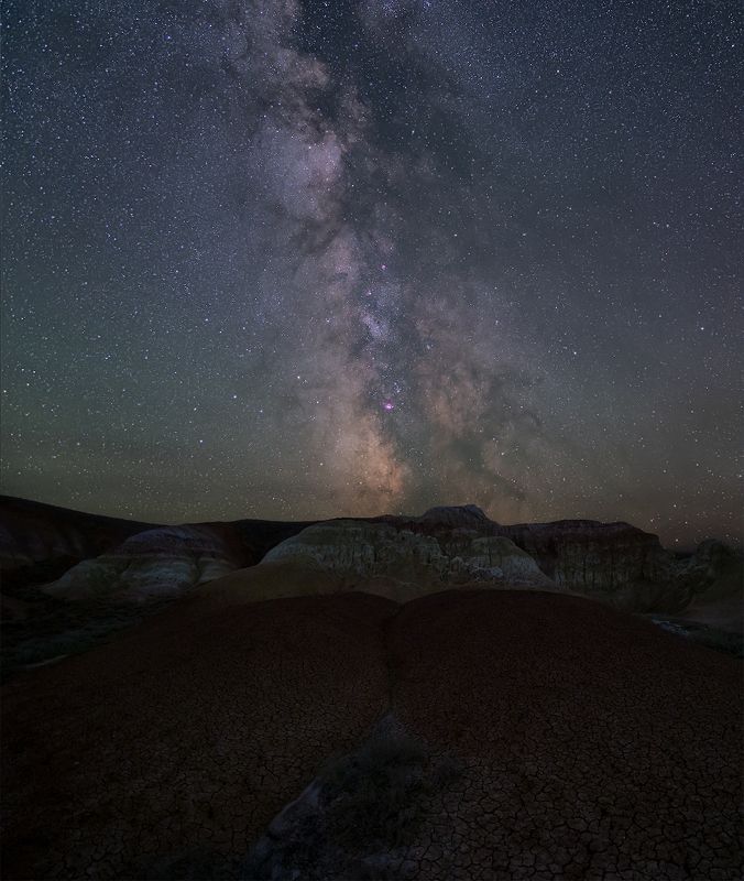 астро, астрофото, ночь, пейзаж, горы, звезды, млечный путь, галактика, небо Повернулась к тебе задомphoto preview