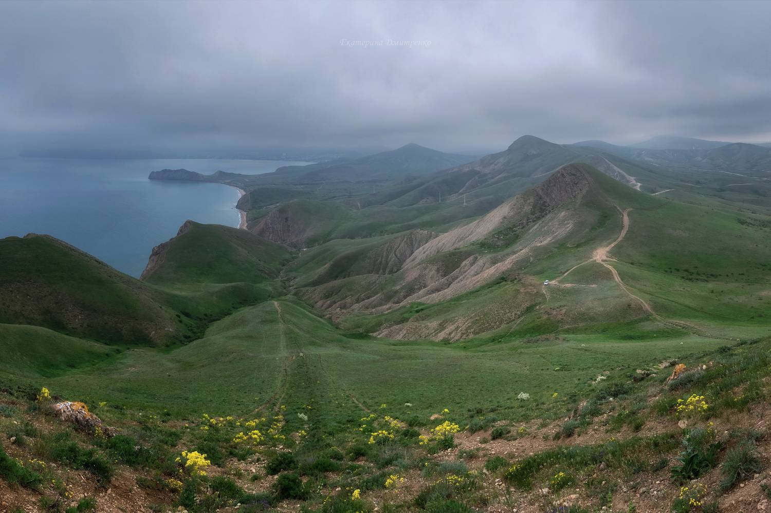 крым, панорама, коктебель, джан-кутаран, весна, пейзаж, crimea, landscape, Дмитренко Екатерина