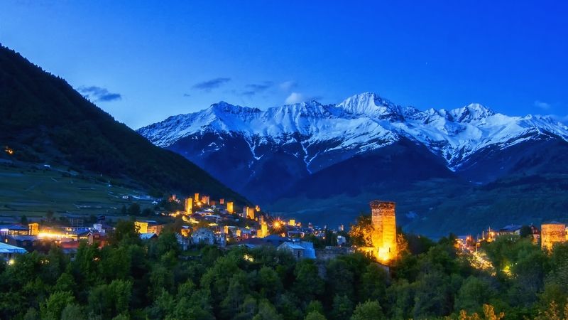 башни,горы,ночь Башни.photo preview