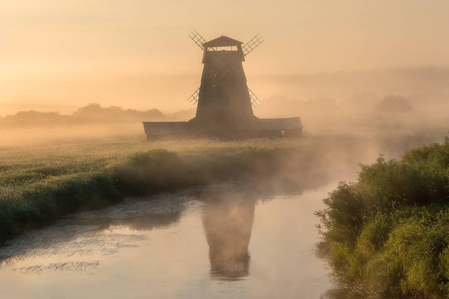 Волшебное утро у реки Сороть.. Автор: Alexander Pashenichev , Alexander Pashenichev