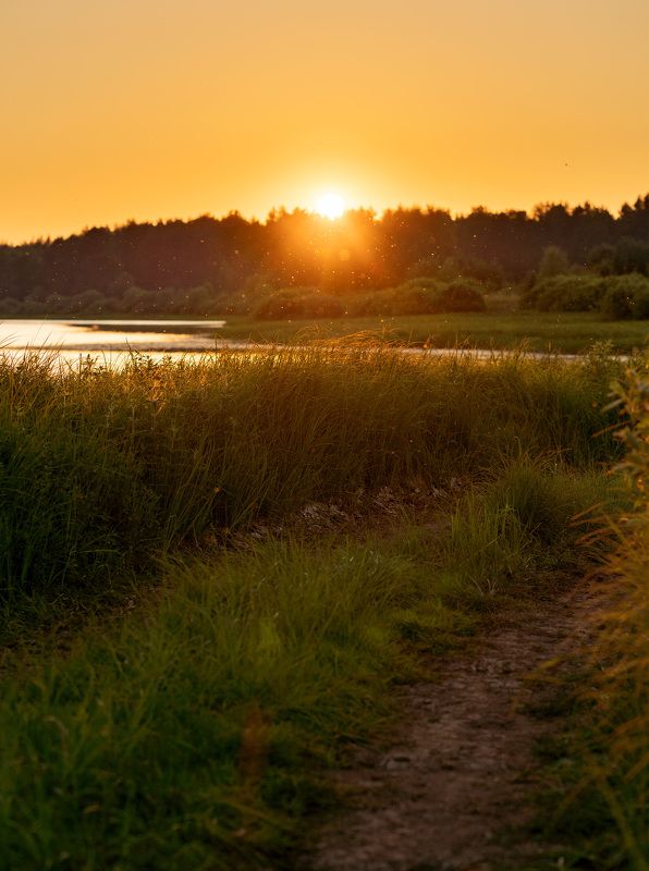 #закат #пейзаж #sunset #landscape Закат на Ветлугеphoto preview