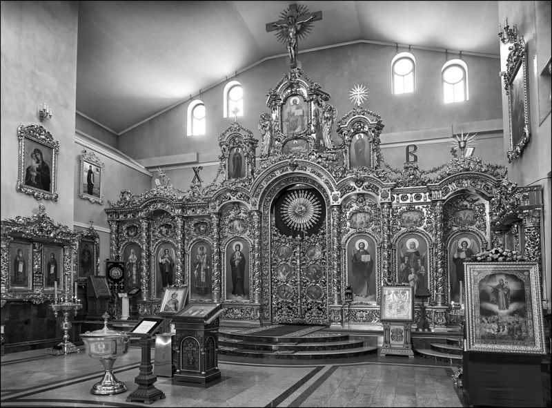 храм, крещение, чб ---= +++ =---photo preview