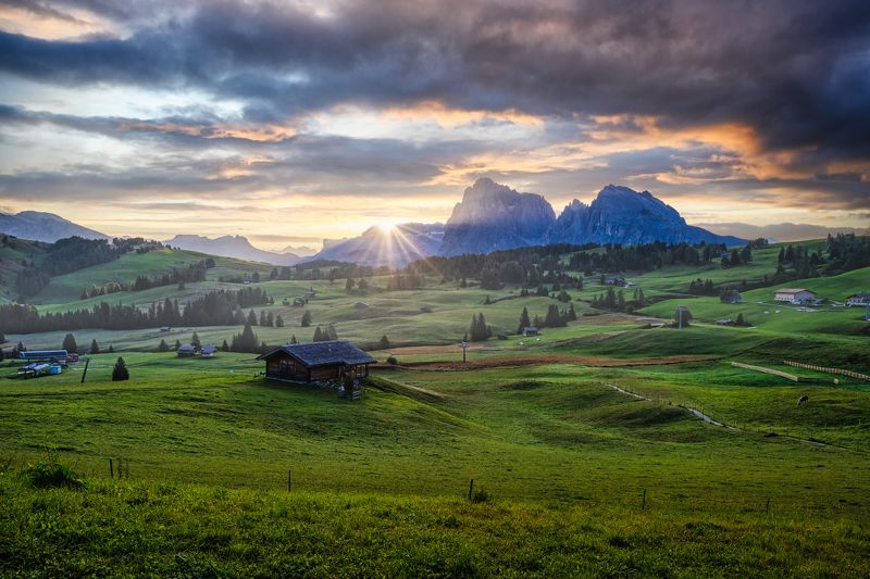 Landscape Sudtirol Italy  Sunrise photo preview