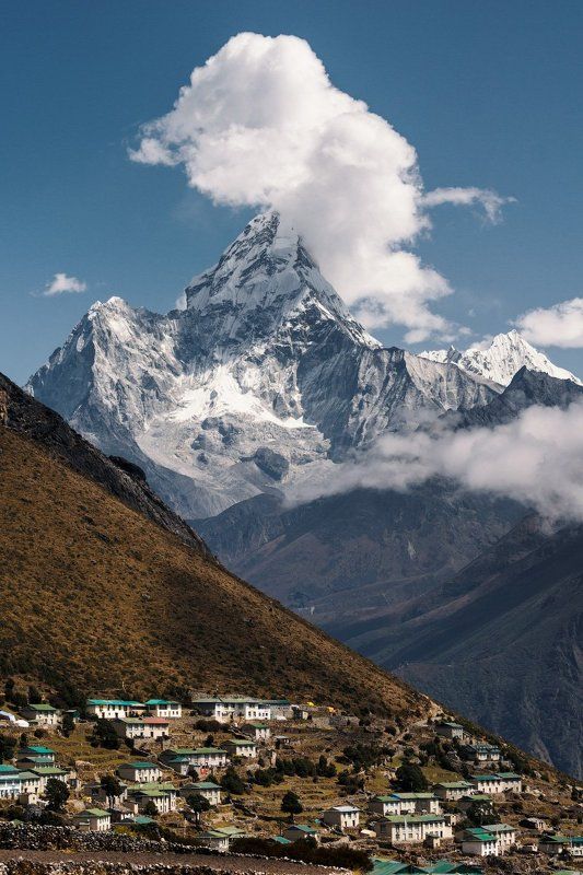 горы, гималаи, осень, вершина, ледник, непал, треккинг Ама-Даблам (6814 м)photo preview