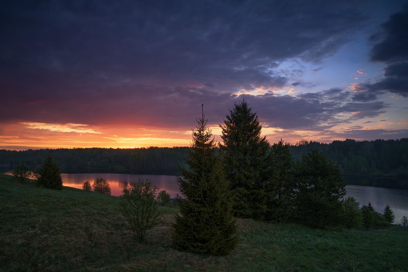 рассвет, архангельская область Все ждут солнцеphoto preview