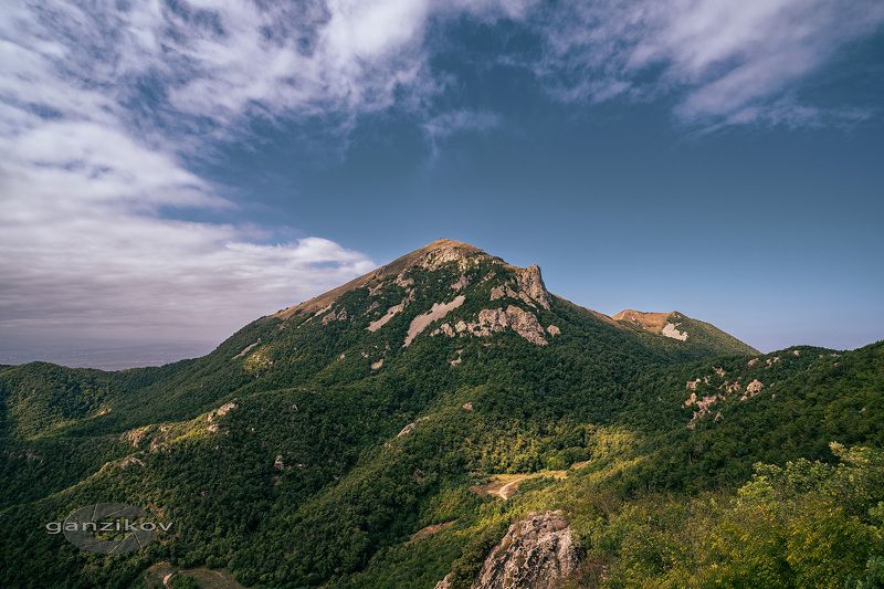 Россия, Ставрополье, КМВ, Пятигорск, Бештау, горы, облака, небо, пейзаж Бештауphoto preview