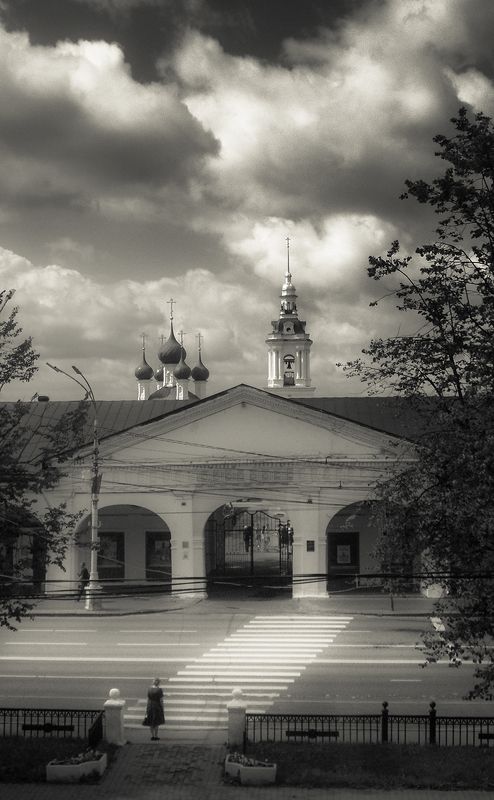 кострома, город, архитектура, улица, торговые ряды, церковь Кострома фото превью