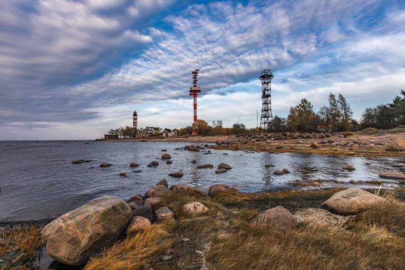 финский залив,шепелевский маяк,осень,питер,russia Вечер у Шепелевского маякаphoto preview