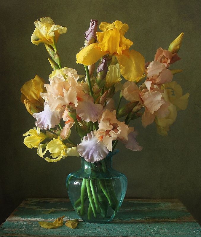 натюрморт, цветы, ирисы, лето, марина филатова Ирисы фото превью