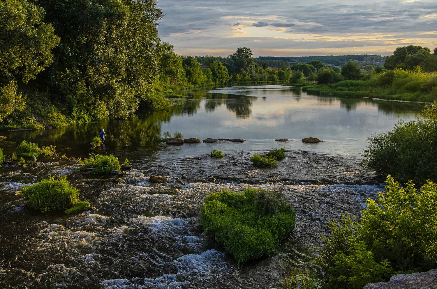 Вечер на Красивой Мече. Автор: Александр Березуцкий красивая меча, река, вечер, Александр Березуцкий