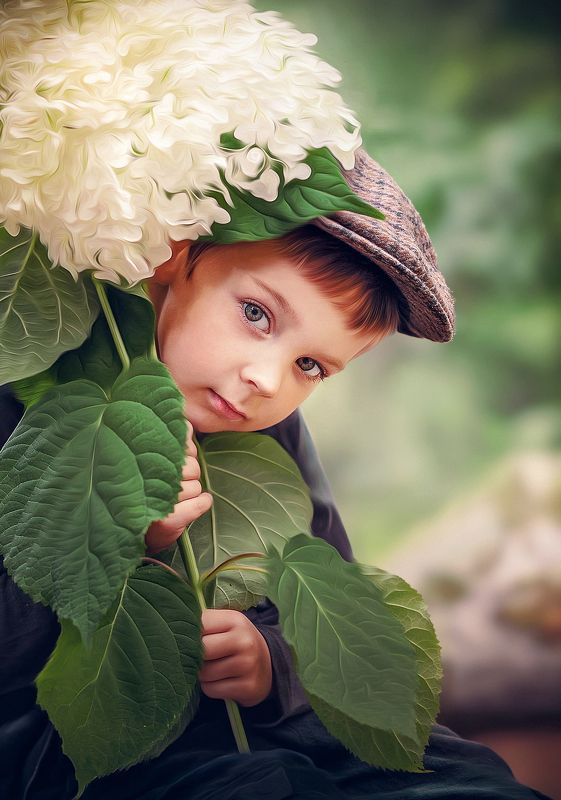 Мирошка и цветочекphoto preview