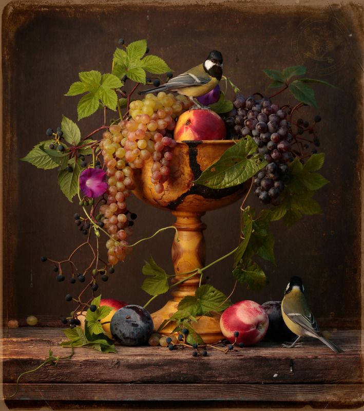 Натюрморт с цветком ипомеиphoto preview