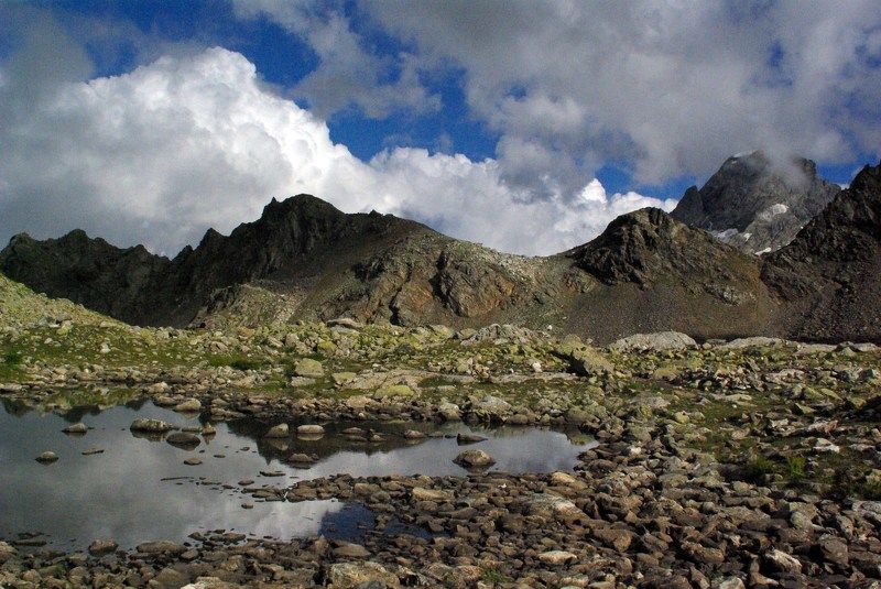 архыз Хмурое утро в горах ... фото превью