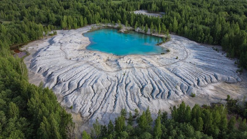 россия, новгородская область, боровичи, солёное озеро Рукотворное озероphoto preview