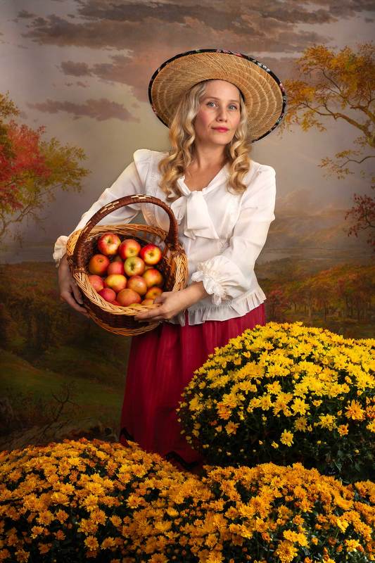 Автопортрет с Яблокамиphoto preview