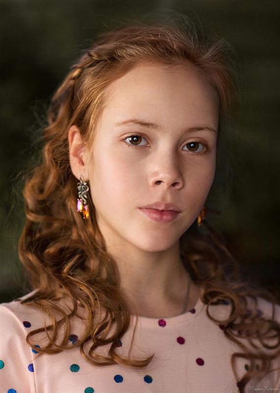 Девочка, Портерт девушки, Рыжие волосы Катюшаphoto preview