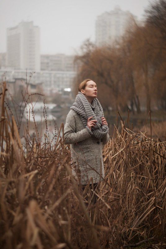 портрет, девушка, зима, озеро, portrait, girl, blonde, winter, lake, natural, beauty Зимнее теплоphoto preview