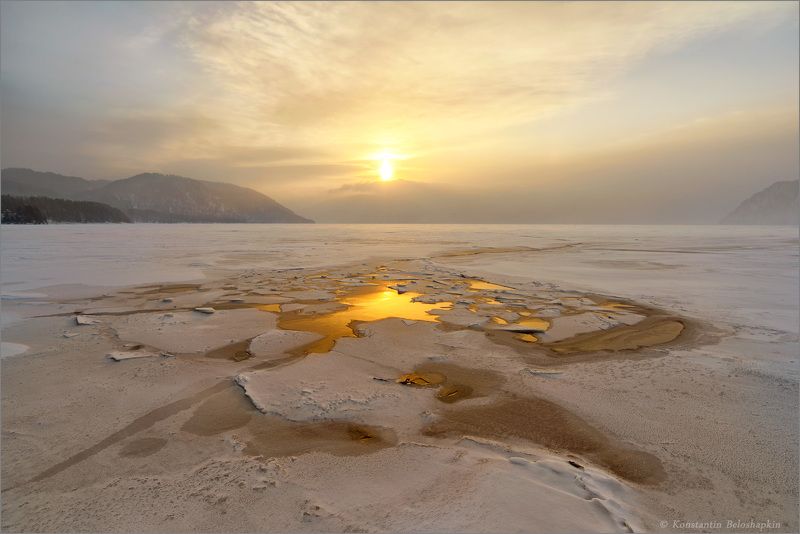 алтай, алтын-кёль, золотое озеро, константин белошапкин, рассвет, телецкое озеро, утро, алтынкёль Золото Телецкогоphoto preview